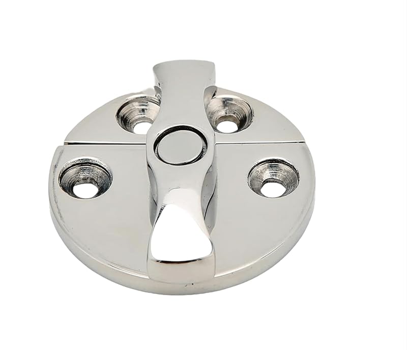 1Pc Stainless Steel 316 Boat Door Catch Latch Round Twist Turn Button for Marine Yachts