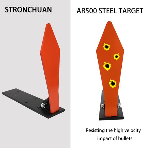 STRONCHUAN Ar500 9" Classic Popper Steel Shooting Target,Auto Reset,Steel Targets for Shooting,Ar500 Steel Targets,Steel Target,Ar500 Steeltarge,Airsoft Targets (Diamond)