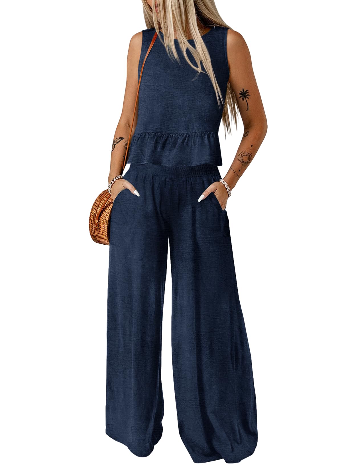 Dokotoo Summer Two Piece Sets for Women Going out 2 Piece Matching Sets