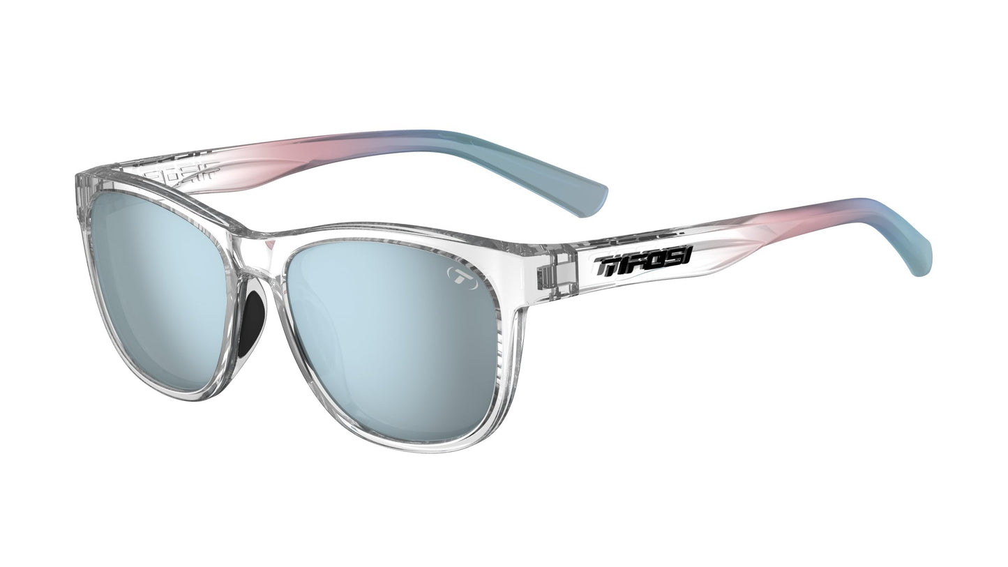 Tifosi Optics Swank Sunglasses (Satin Electric Green/Smoke Lens Bright Blue Mirror)