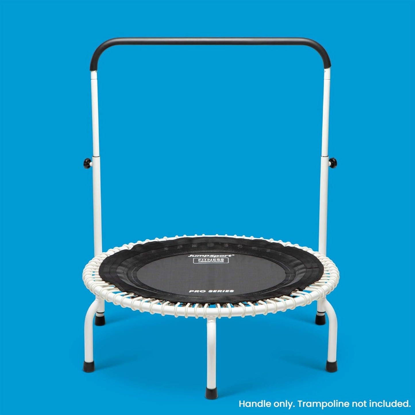JumpSport Handle Bar Accessory for Arched Leg Fitness Trampolines | Black | Adjustable Height Settings | Trampoline Not Included