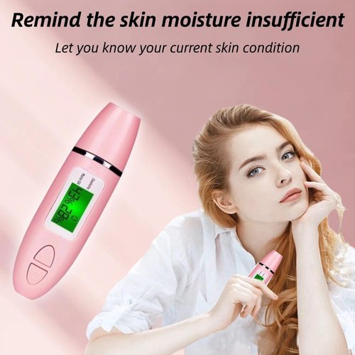 Detector For Face, Skin Hydration Tester, Skin Analyzer Machine Professional, Skin Analyzer Machine Water Oil Monitor for Skin Care, LCD Display Monitoring Meter for Home Traveling Beauty Salon