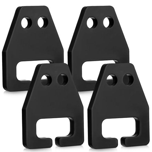 Zonon 4 Pcs Fence Post Hanger, Target Hanger for Shooting, Fits 1.25" or 1.33" T-Post, Made of AR500 Material with Powder Coating, Double-Ended Hanging Chain, DIY Pipe Target Assembly Stands