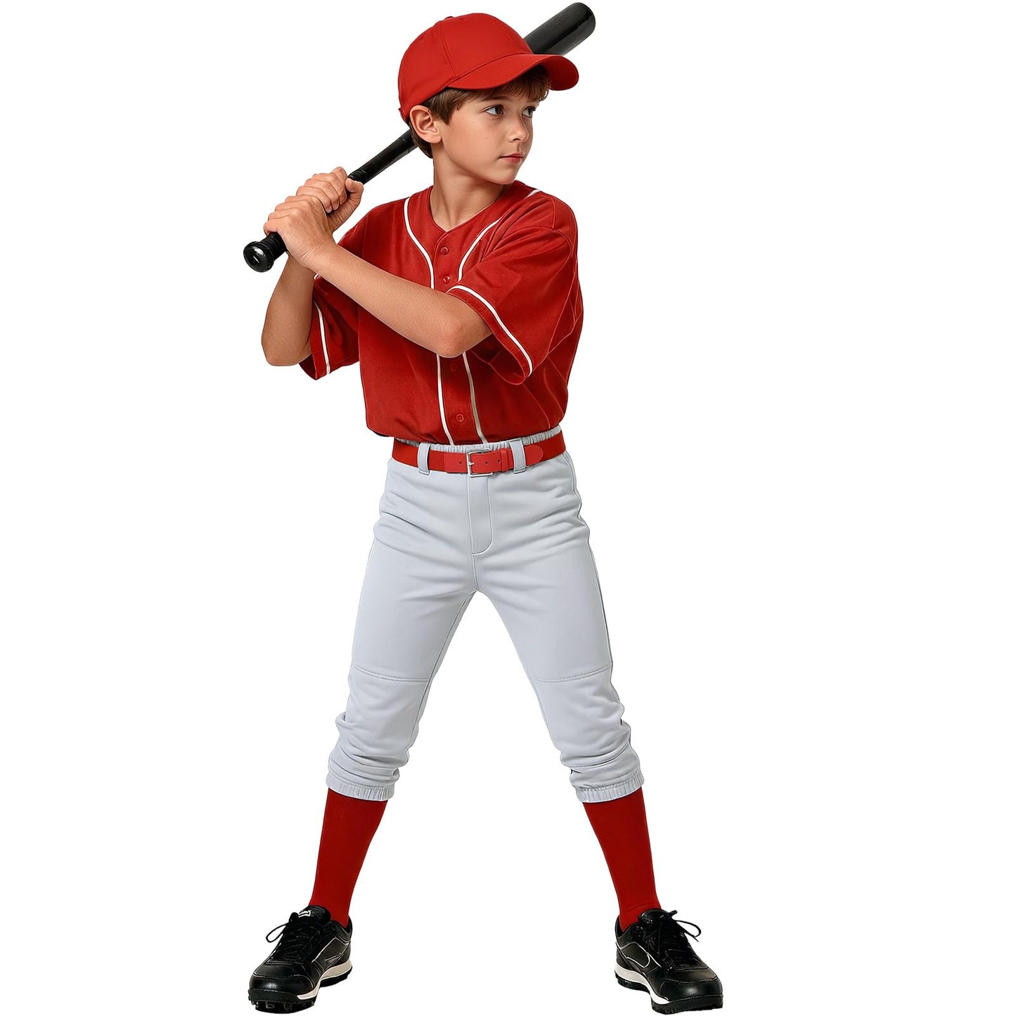 Boys Baseball Pants Youth Girls Softball Pant Toddler Kids Tee Ball Pant (Grey 7 Years)