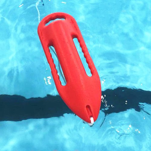 Jiabailie 3 Handle Rescue Can Swimming,Lifeguard Rescue Tube,Swimming Float W/5.25ft Pe Rope for Water Life Saving Safe Swim Training Swim Buoy Safety Float with Adjustable Waist Belt