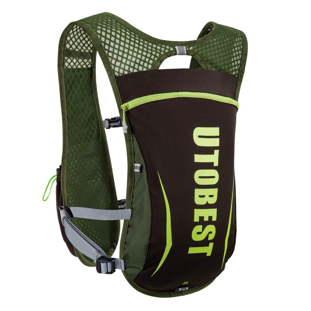UTOBEST Running Vest Lightweight Running Hydration Vest with Water Bladder for Trail Running Marathon Race Hiking