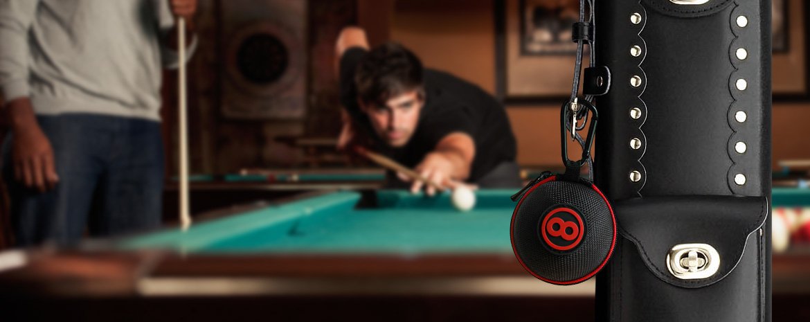 Ballsak - Clip-on Cue Ball Case, Cue Ball Bag for Attaching Cue Balls, Pool Balls, Billiard Balls, Training Balls to Your Cue Stick Bag New Extra-Strong Strap Design!