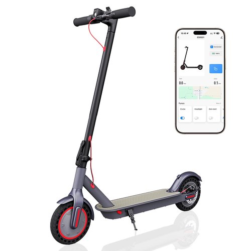 Electric Scooter Adult 8.5'' Tires Foldable E Scooters for Adults Powerful 500W Peak with Cruise Control APP Control for Commuting