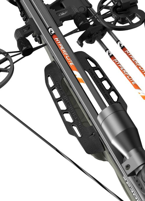 Barnett Archery Hyper XP 405 Crossbow with Two Hyperflite 22" Arrows, Illuminated 4X32mm Scope, and Rope Cocking Device, and Lightweight Side Mount Quiver