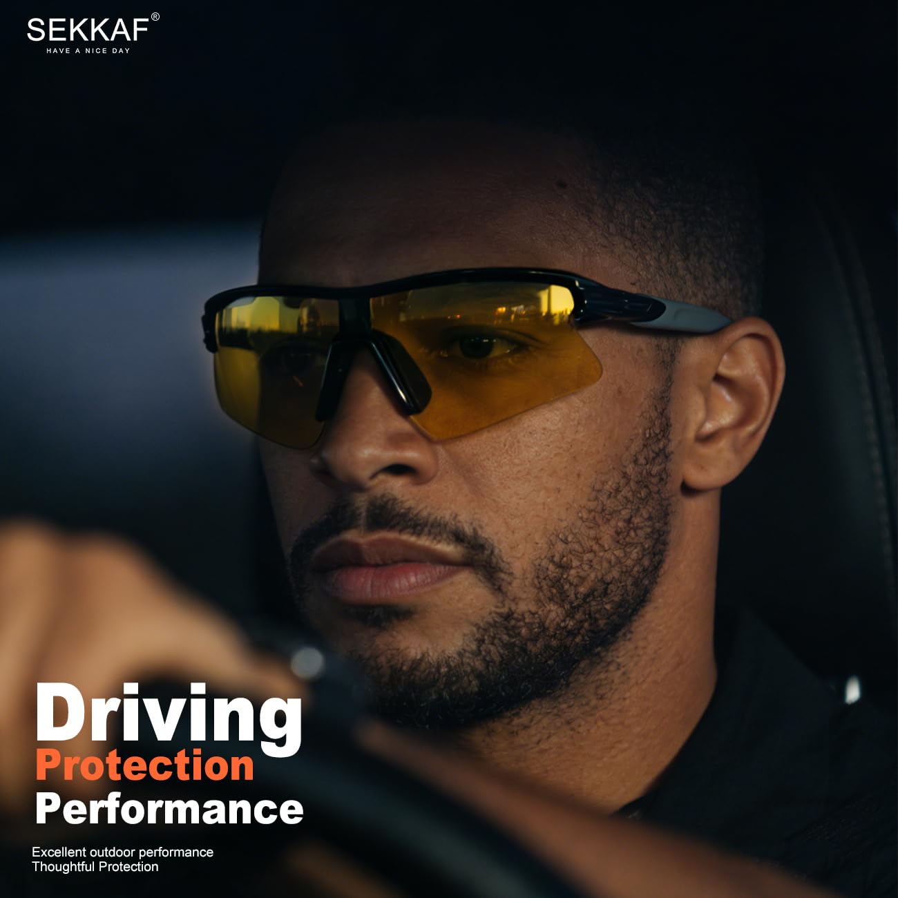 SEKKAF Polarized Sports Sunglasses for Men Women and Youth, UV400 Protection Ideal for Cycling Baseball Fishing Golf Running