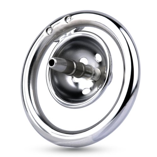 Stainless Steel Wearable Flat Inverted Cage with 1 Anti-Dislodgement Fixed Exercise Belt (55mm+ Metal Conduit)