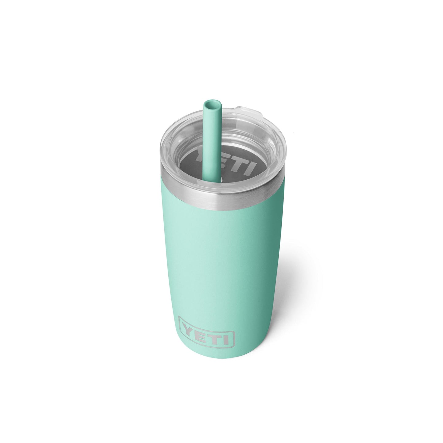 YETI Rambler Jr. 10 Oz Tumbler with Silicone Straw Lid, Seafoam