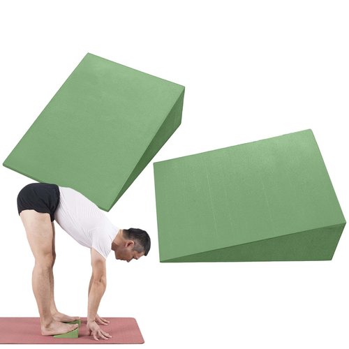 Slant Board for Calf Stretching - Squat Wedge Block for Heel Elevated Squat | Professional Foam Incline Squat Wedge | Stretch Footrest Cushion | Yoga Foam Wedge for Exercise, Squat, Ankle Mobility