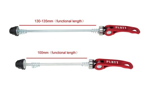 PLATT Bike Wheel Hub Skewers MTB Quick Release Skewers Front and Rear Axle Fit for Road Bike,Mountain Bike,BMX (Red,1Pair)…