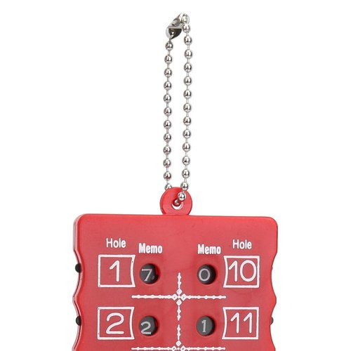 Golf Score Counter 18 Hole, Easy Press Button, Small Scorer Pocket Size, Ideal Golf Score Counter with Training Practice Accessory