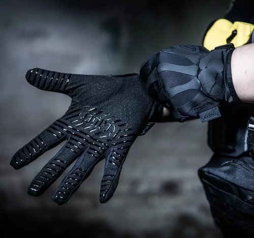 TACLAB Reaper Skeleton Gloves - Thin and Lightweight for Summer, Airsoft, Paintball, Cycling, Motorcycle, Multipurpose (Dark, L)
