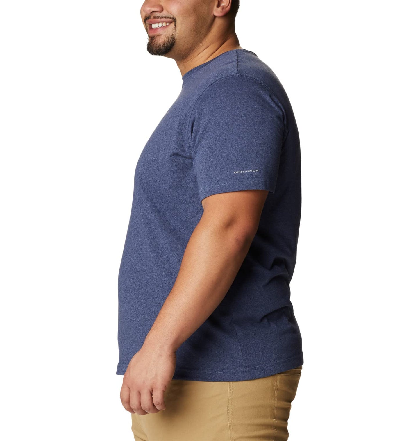 Columbia Mens Thistletown Hills Short Sleeve T-Shirt, Dark Mountain Heather, Large Tall
