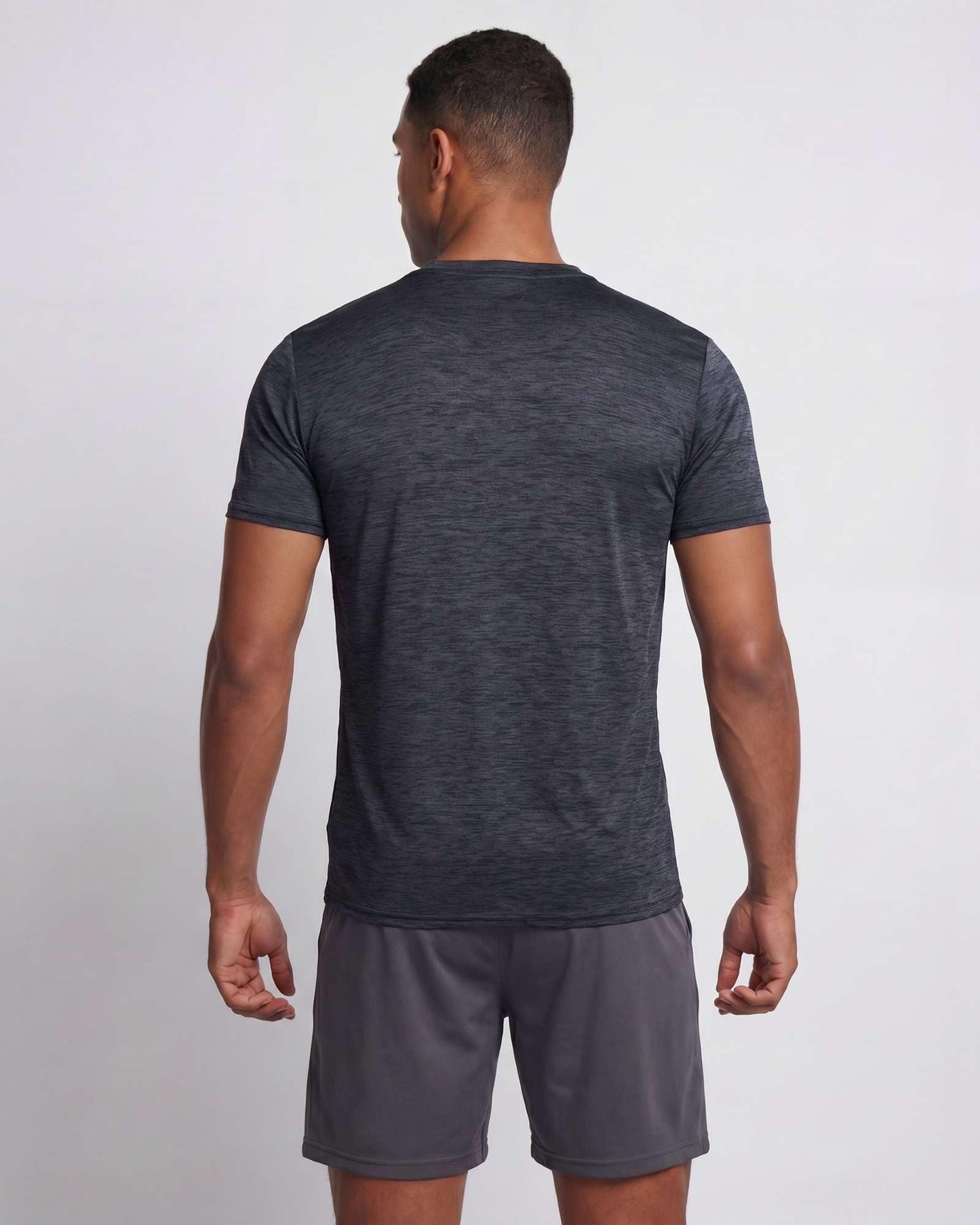 Real Essentials 5 Pack: Men's Dry-Fit Short Sleeve Crew Neck T Shirts Fitness Running Gym Workout Cool Exercise Athletic Tee, Set 10, 3X-Large