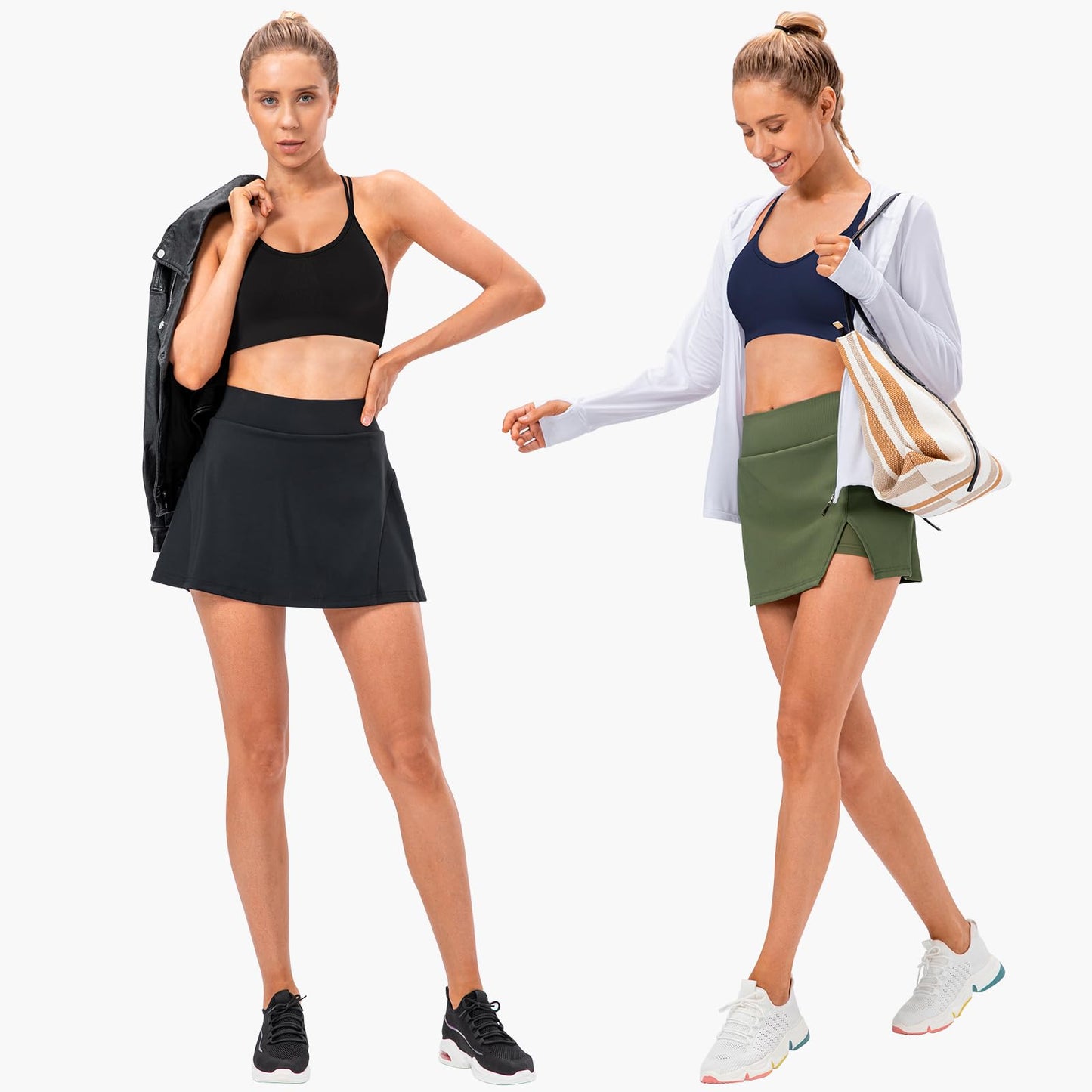 VEQKING Women's Cross Back Sports Bra Padded Strappy Medium Support Yoga Bra for Workout Fitness 3 Pack