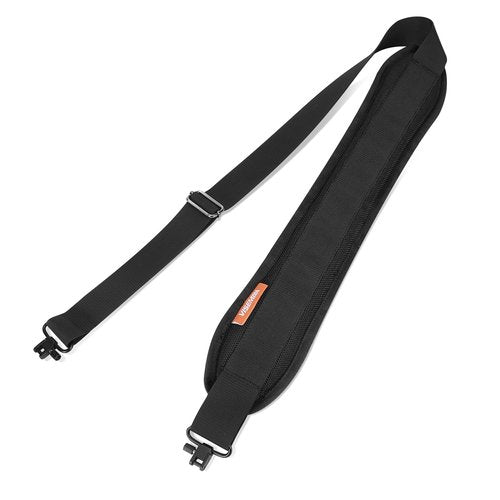 VISEMAN Crossbow Sling, Anti-Slip Leather Padded Shoulder Strap with Swivels, Adjustable Crossbow Sling, Black