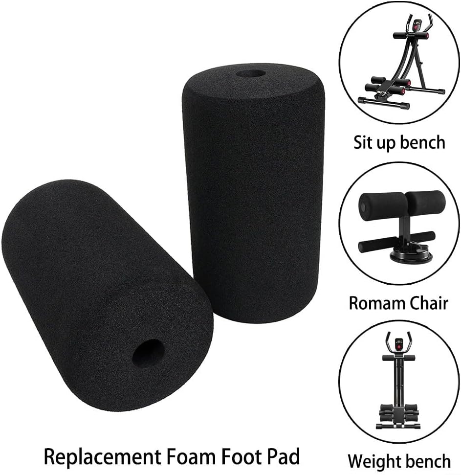 1 Pair Foot Foam Pads Rollers Replacement, Replacement Foam Foot Pads For Home Gym Exercise Machines Equipments, For Weight Bench Inversion Table And Gym Exercise Equipmen(2PCS 160MM)