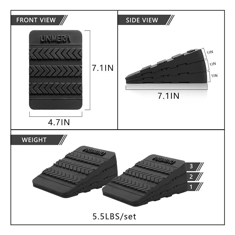 Adjustable 6-Piece Squat Wedge Blocks | Non-Slip Rubber Ramp for Heel Elevation