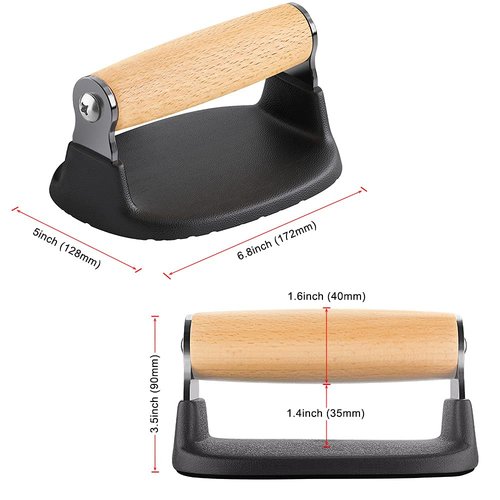 Dolibest Push-Up Bars Wood Push Up Handles Push Up Stand for Strength Training Equipment, Floor Workout Exercise (2PCS)