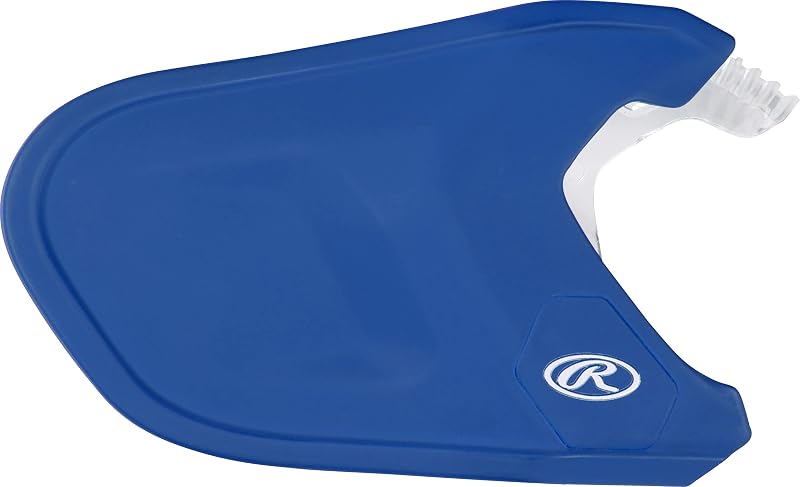 Rawlings Mach Adjust Baseball Helmet Jaw Guard - Matte Royal, Left-Handed Batter