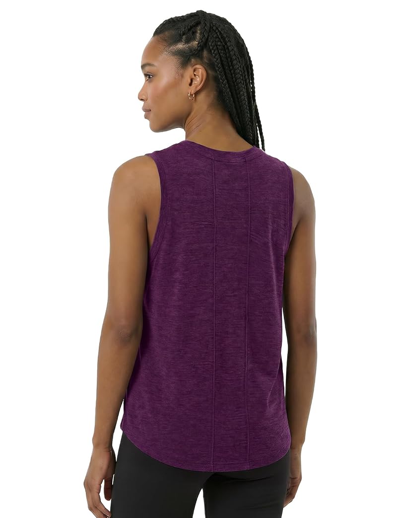 Mulberry Medium 100% Merino Wool Lightweight Sleeveless Tank Top for Hiking