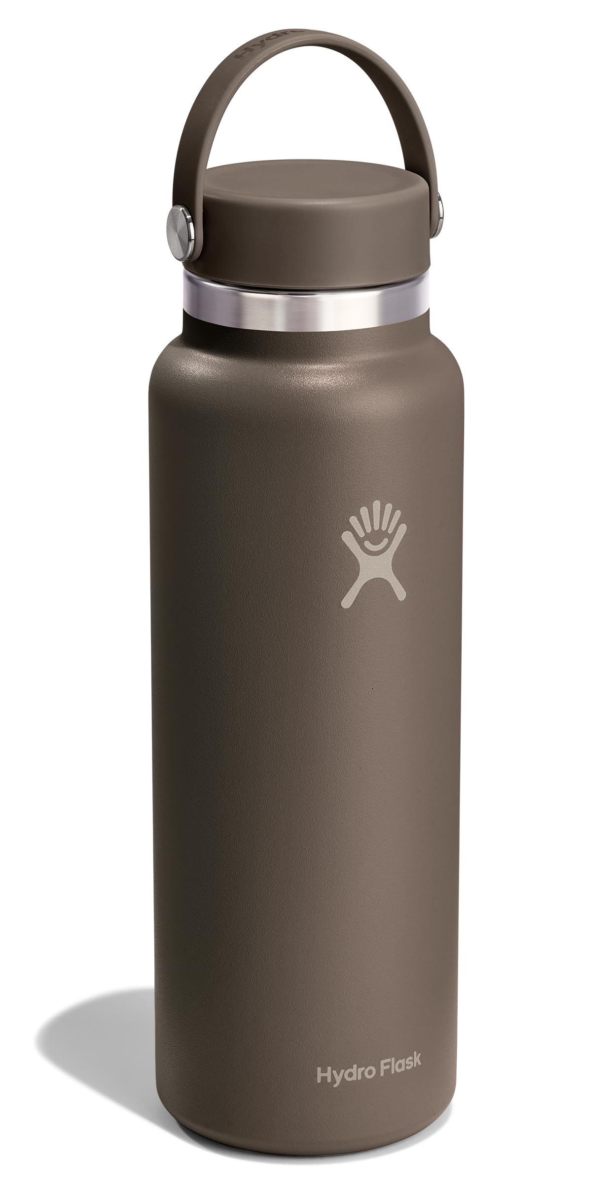 Hydro Flask Water Bottle - Insulated Stainless Steel - Wide Mouth Flex Lid, Non Spill, Leakproof and Refillable in 40 Oz Sandpiper