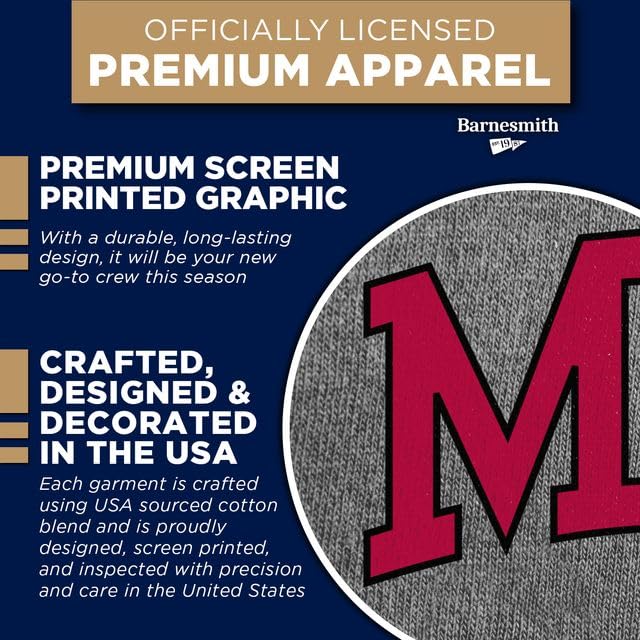 Unisex Crewneck Sweatshirt - Medium Gray - College Logo Heavyweight Cotton Blend Fleece