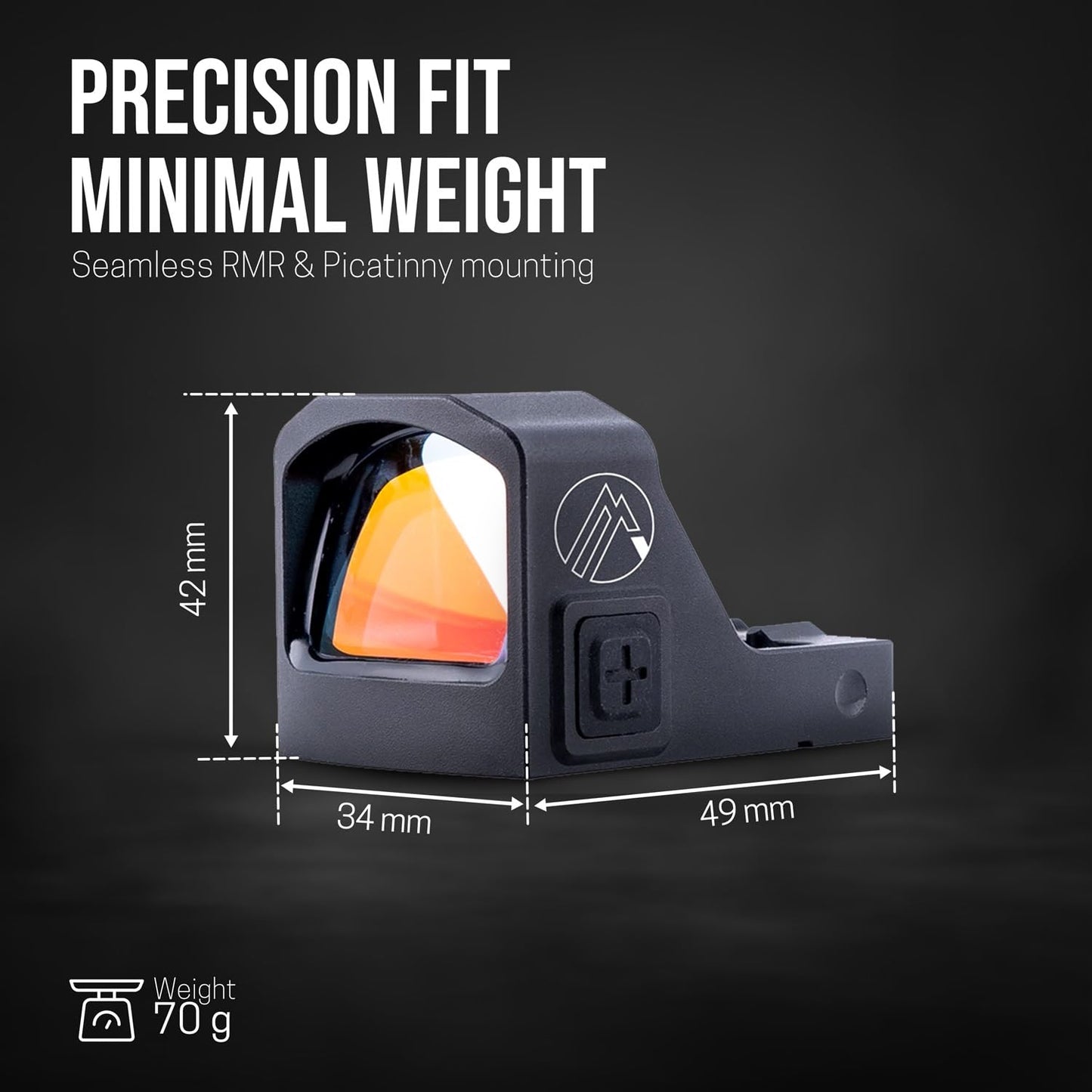 Alpen Optics Argus LT Red Dot Sight 1x26x23 Open with 3 Adjustable reticles