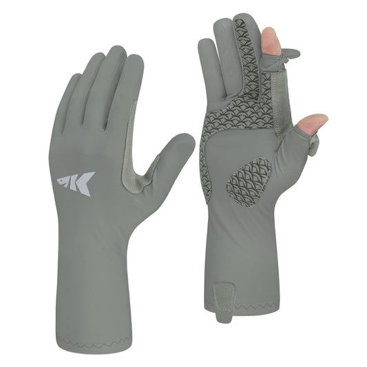 KastKing Sol Armis Pro UPF50+ Fishing Gloves -Quick-Dry,Full Finger UV Protection Gloves Sun Protection Gloves Men Women for Outdoor,Hunting
