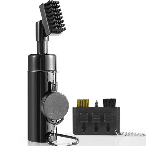 Each Cool Golf Club Cleaner Brush Kit ??3-in-1 Groove Brush & Anti-Leak Water Bottle with Retractable Clip ??Golf Club Cleaning Kit for Men?™s Golf Bag Gear & Club Maintenance
