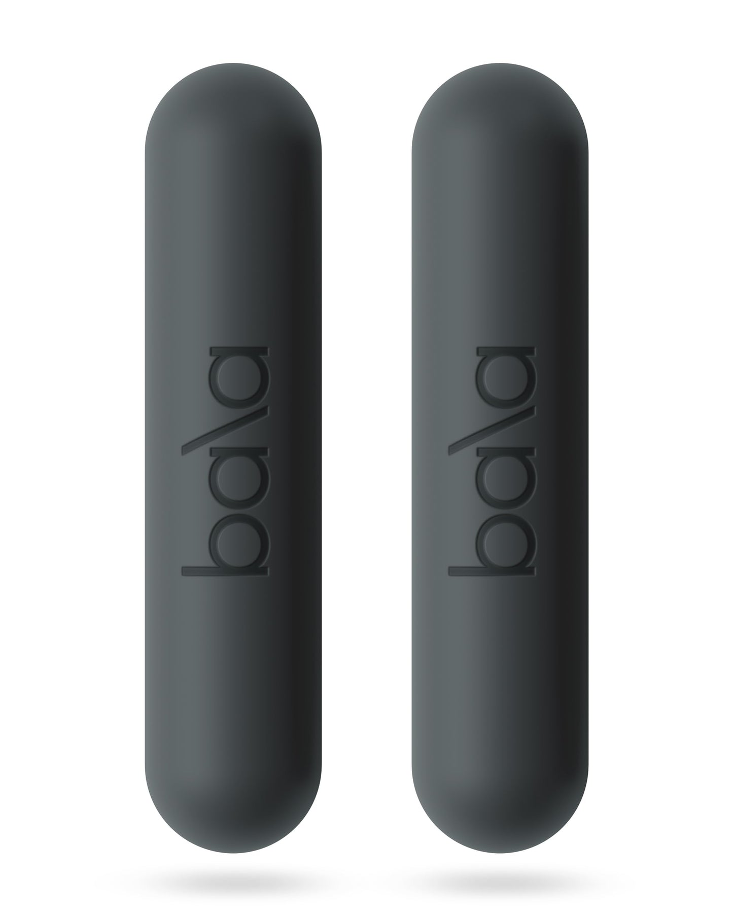 Bala Bars Dumbbell Set for Women & Men, 2lb Dumbbells (Charcoal) - Set of 2 Bars Designed for Walking, Strength Training, HIIT, Boxing & Aerobics - Hand Weights for Working Out at Home