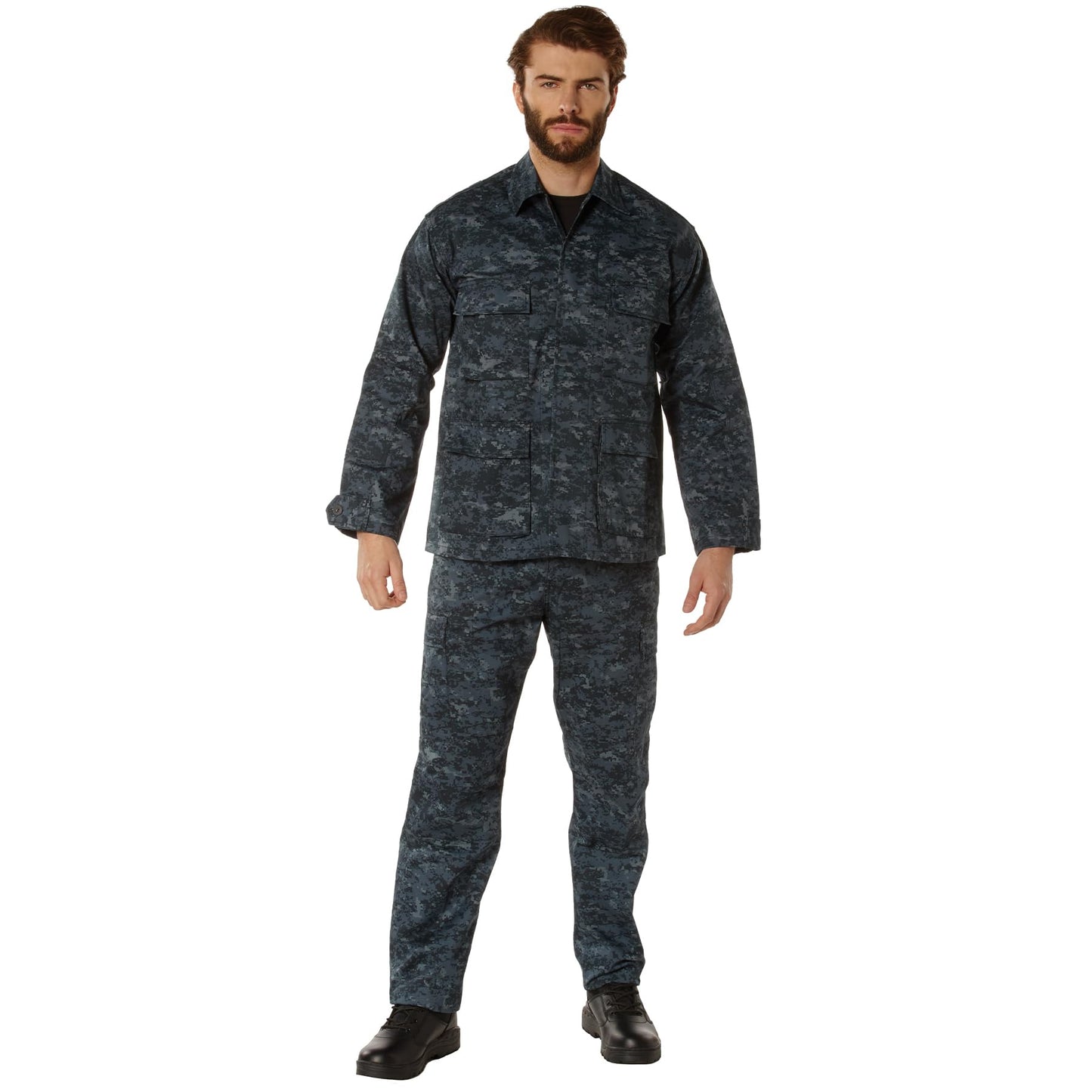 Rothco BDU Uniform Shirt, Midnight Digital Camo, XL