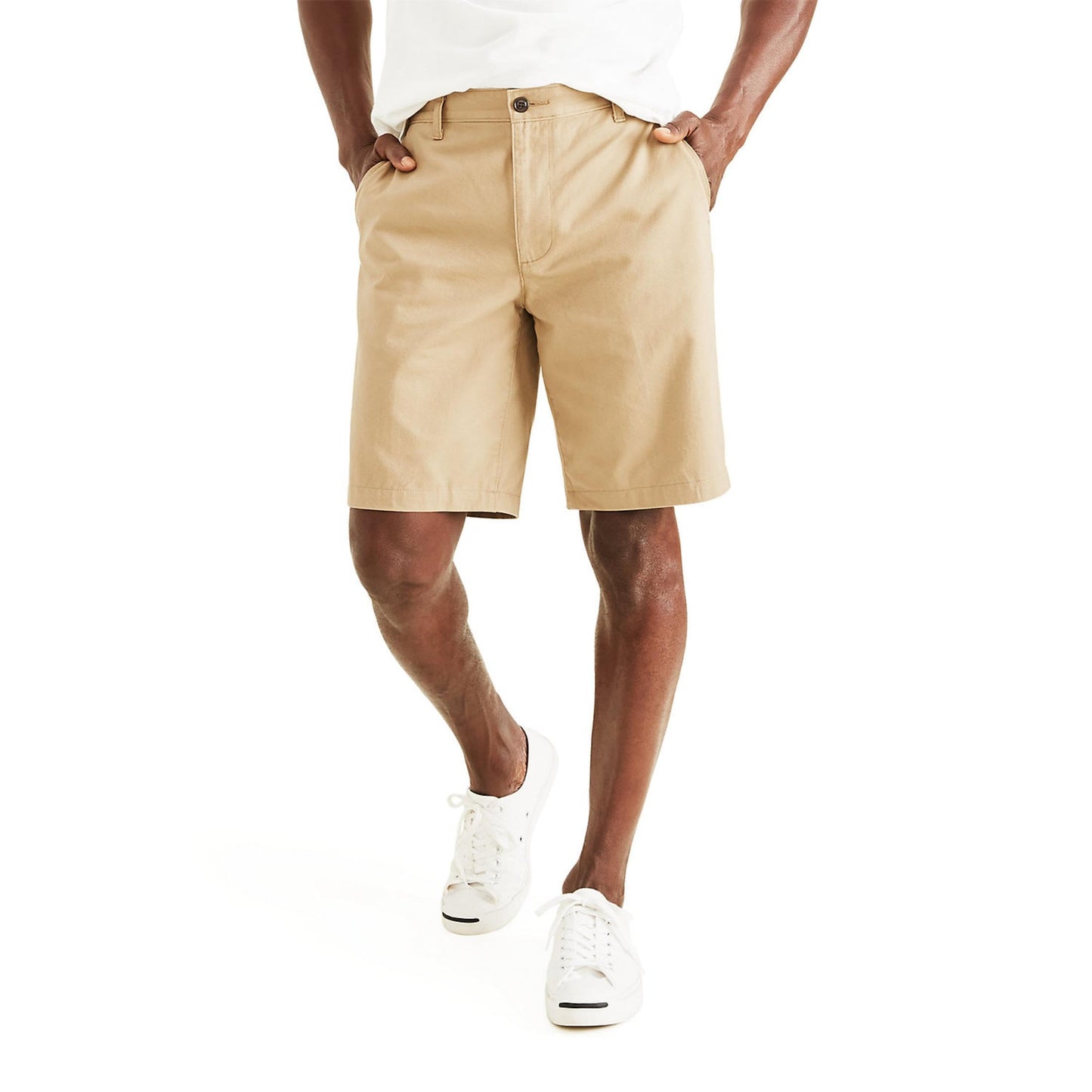 Dockers Men's Perfect Short Classic Fit 10.5", Sand Dune Khaki, 34