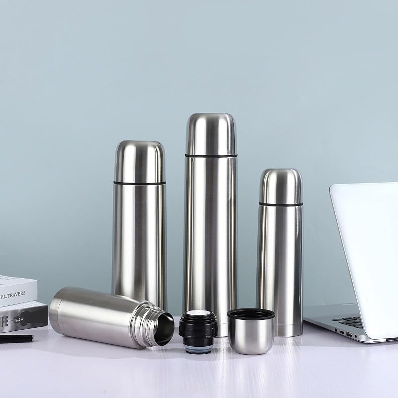 33 Oz Insulated Stainless Steel Water Bottle with Cup – Double Wall Vacuum Flask