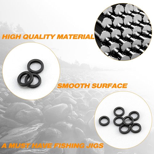 Dr.Fish 50 Pack Fly Fishing Tippet Rings Stainless Steel Solid Lightweight Low Profile 2mm Freshwater Trout Salmon Crappie Bluegill Steelhead