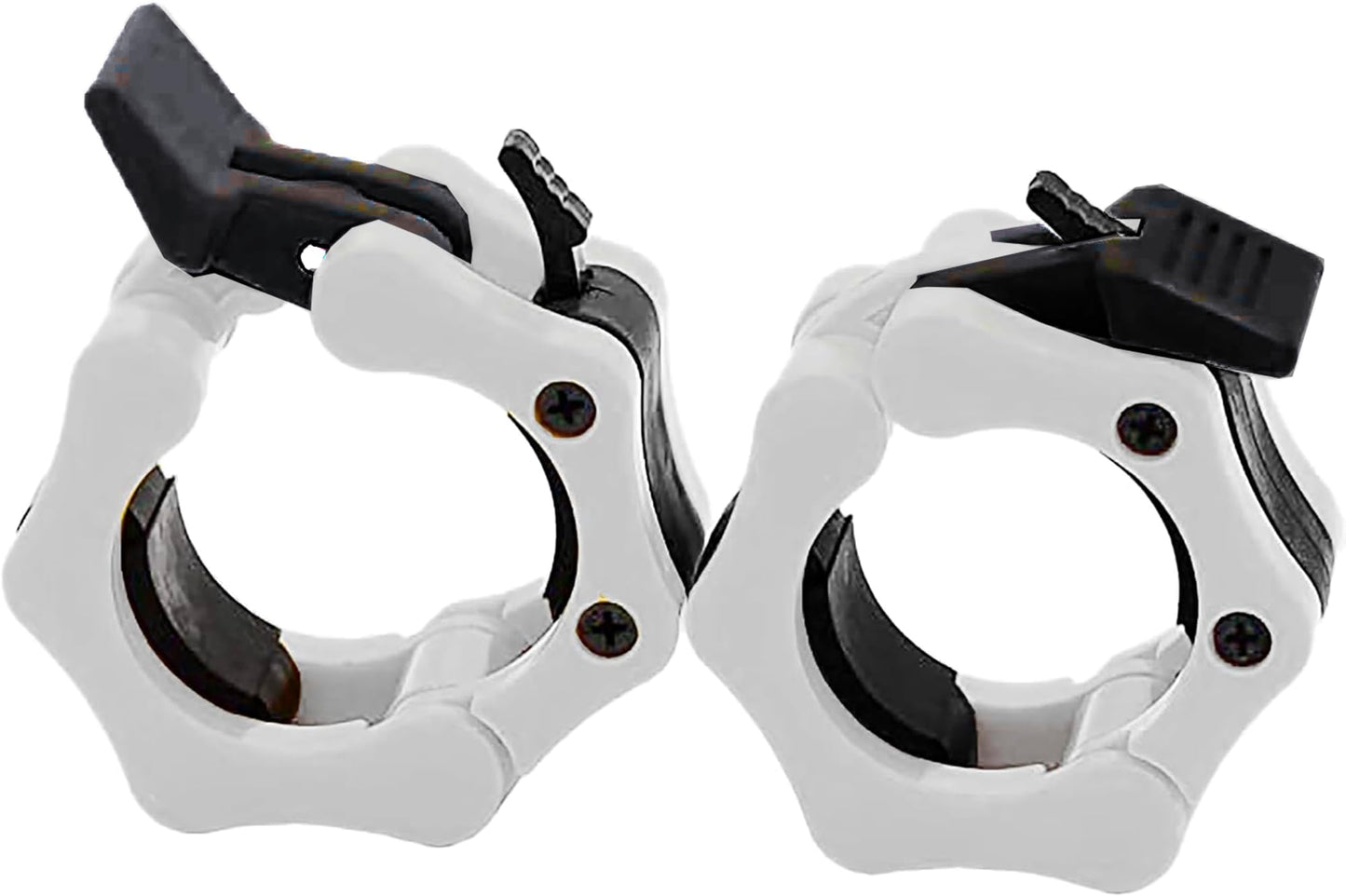GW Tech Barbell Clamps 2 inch, Heavy Duty Exercise Collars 2" Quick Release Pair of Locking Pro Olympic Weight Bar Plate Locks Collar Clips for Workout Weightlifting Fitness Training