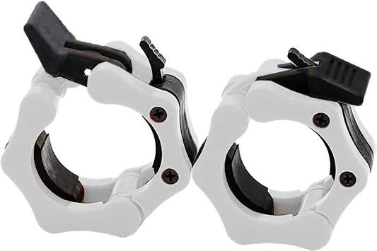 GW Tech Barbell Clamps 2 inch, Heavy Duty Exercise Collars 2" Quick Release Pair of Locking Pro Olympic Weight Bar Plate Locks Collar Clips for Workout Weightlifting Fitness Training