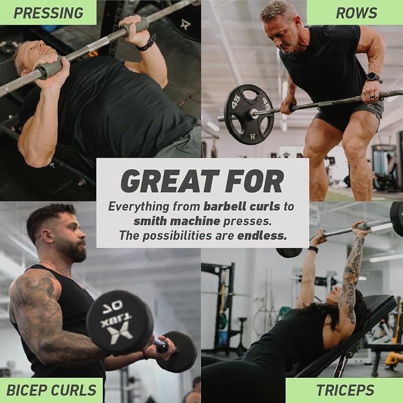 N-Gage Grips PRO Angled Barbell Grips for Strength Training – Variation: Pro (Larger Grips)