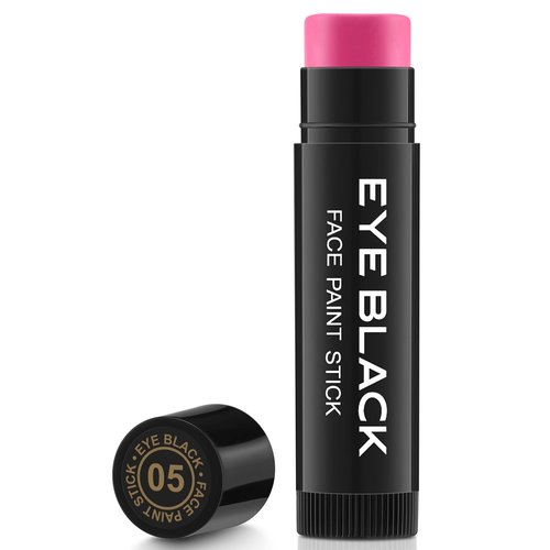 DALVGFN PINK EYE BLACK STICK, Anti-Glare Eyeblack For Baseball Football Softball Lacrosse, Sweat-Proof Eye Black Grease Paint For Adults Kids, Smooth & Long Lasting, Rich Full Coverage Color