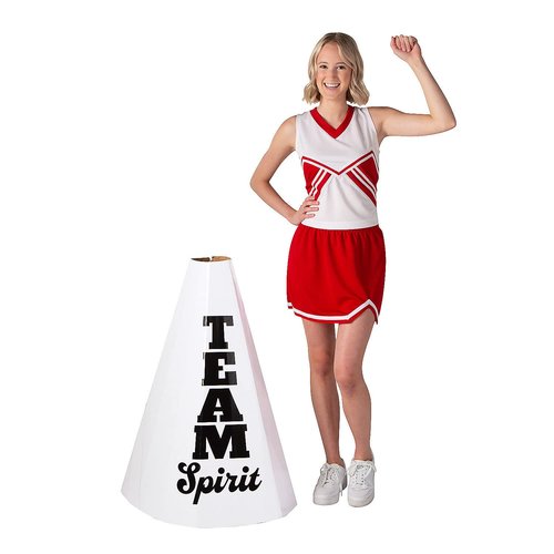 Fun Express 3D Team Spirit Megaphone Cardboard Stand-Up - White