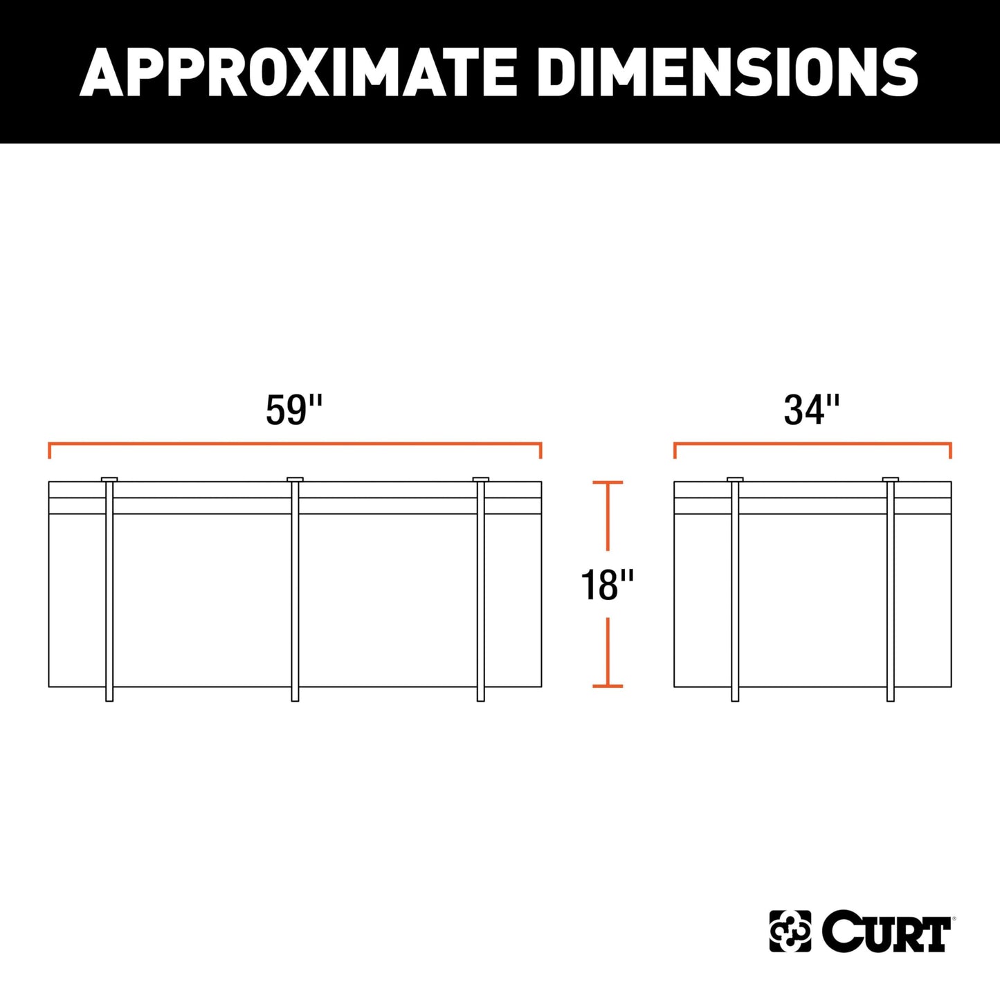 Curt 18221 Waterproof Rooftop Carrier Cargo Bag