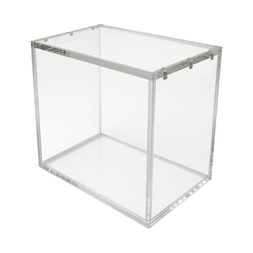 Asian Needs Acrylic Clear Display Case for Booster Box, 8mm Sides with UV Protection, 5mm Magnetic Lid, Stackable Storage Box