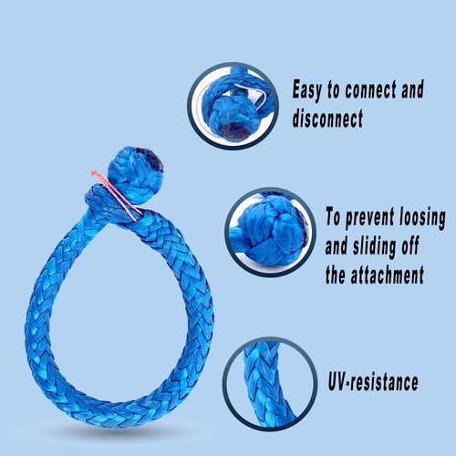 Robship Soft Shackles Simplifying Your Boating Experience, Blue - 4x80mm