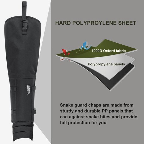 LUCKY CLOVER Total Protection Snake Chaps: Waterproof Snake Proof Chaps, Durable Briar-Proof Upland Hunting Chap, Snake-Guard Brush Protector Chaps, Lightweight Snake Protector Chaps