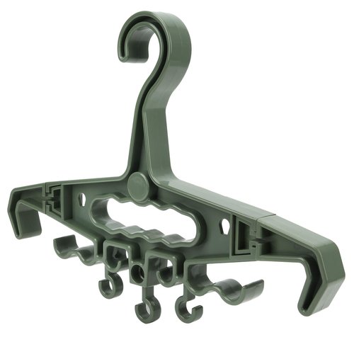 Industrial Plastic Hanger, Heavy Duty Multipurpose Gear Hanger, Removable Outdoors Hunting, Unbreakable Hook Hanger, Hanger for Everyday Hanger Veteran Heavy Gear Packs Body Armor Plate Vests (Green)