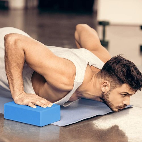 ARLTB 2 Pack Yoga Blocks 9"x 6"x 4" EVA Foam Blocks with Strap, High Density Block for Support and Deepening Poses